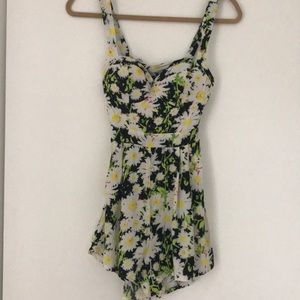 LF Sunflower Romper. Great tie detail in the back